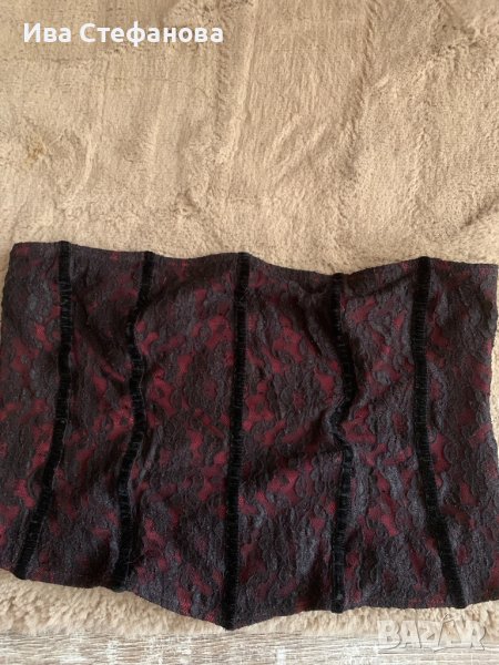 Секси  черен колан корсет дантела Top Shop , снимка 1