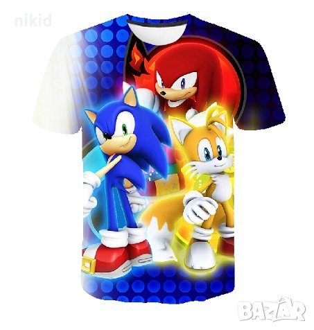 модел 4 : 3D Соник Sonic цветна детска тениска, снимка 1
