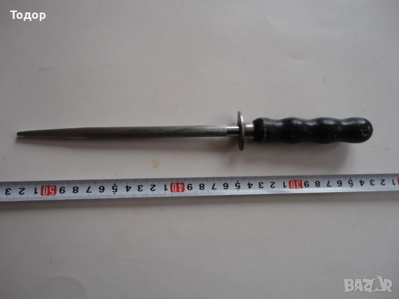 Стар масат точило дървена дръжка , снимка 1