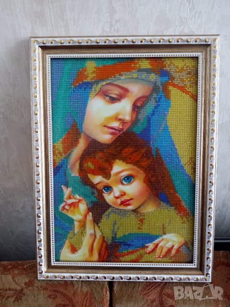 Готов налепен Диамантен гоблен в рамка, снимка 1