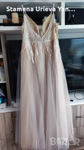 Дизайнерска официална рокля, снимка 2 - Сватбени рокли - 51789370