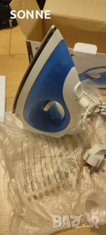 Парна ютия Sapir 1200W, струя пара, термостат, синя , снимка 9 - Ютии - 48435280