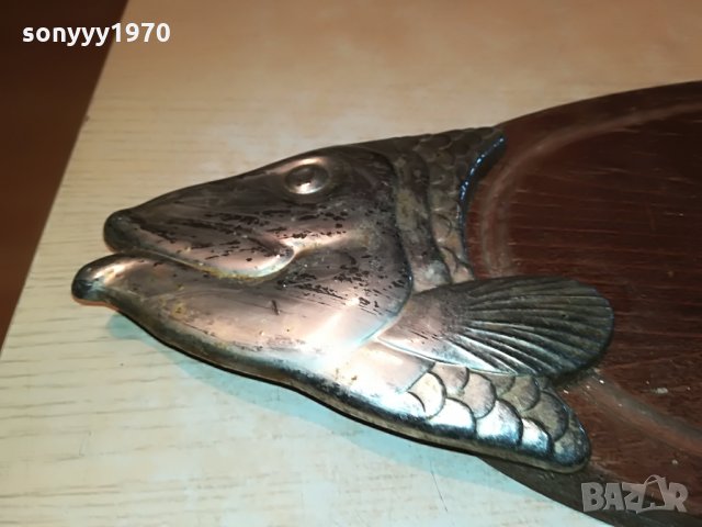 риба-метал/дърво 62х21см внос германия 2905211933, снимка 6 - Антикварни и старинни предмети - 33039956