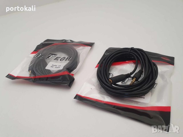 Aудио кабел Stereo, 3.5 mm (M) – 3.5 mm (F), удължител, 3 метра, снимка 4 - Други - 43213846