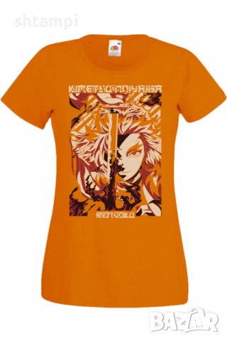 Дамска тениска Demon Slayer Kyojuro Rengoku 01,Анимация,игра,Празник,Повод., снимка 4 - Тениски - 38058056