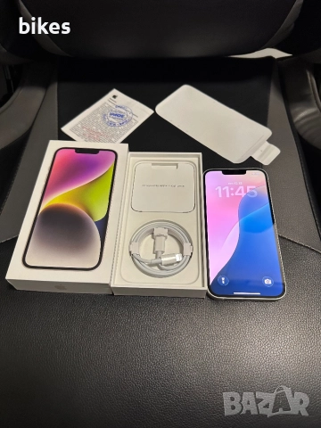 iPhone 14 white 128gb БЕЗУПРЕЧЕН, снимка 3 - Apple iPhone - 52748777