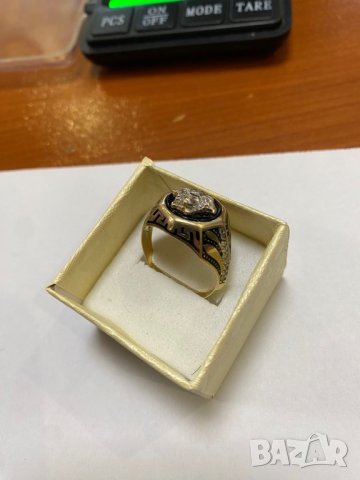 Златен пръстен versace 8.21, снимка 4 - Пръстени - 43233290