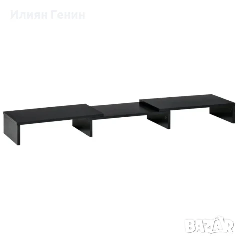 Стойка за монитор Vinsetto, МДФ, 80-117x23,5x10 см, снимка 10 - Етажерки - 51142597