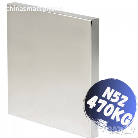 100x100x10mm МАГНИТ-470кг. неодимов N52, magnit, пилети, снимка 2 - Други машини и части - 33048358