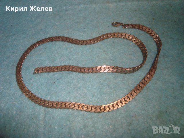 СТАР СРЕБРИСТ БРОНЗОВ ЛАНЕЦ РЕТРО ВИНТИДЖ АРТ ПЛЕТКА подходящ и за КЮСТЕК 10915, снимка 7 - Антикварни и старинни предмети - 35271983