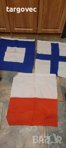 колекция седем броя корабни флагове