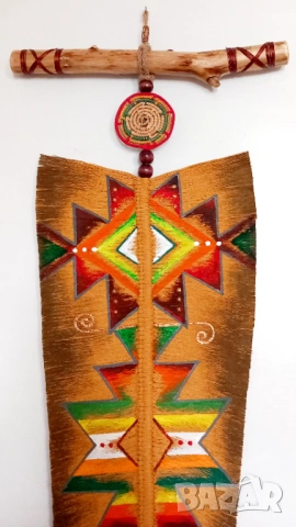 Декорация, Етно-арт голямо пано -декорация . Авторско -уникат 65 см , снимка 5 - Декорация за дома - 53249895