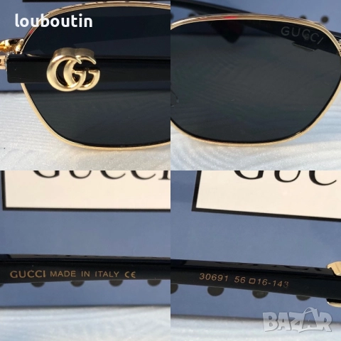 Дамски слънчеви очила Gucci 2025 2 цвята златни сребърни, снимка 5 - Слънчеви и диоптрични очила - 51703926