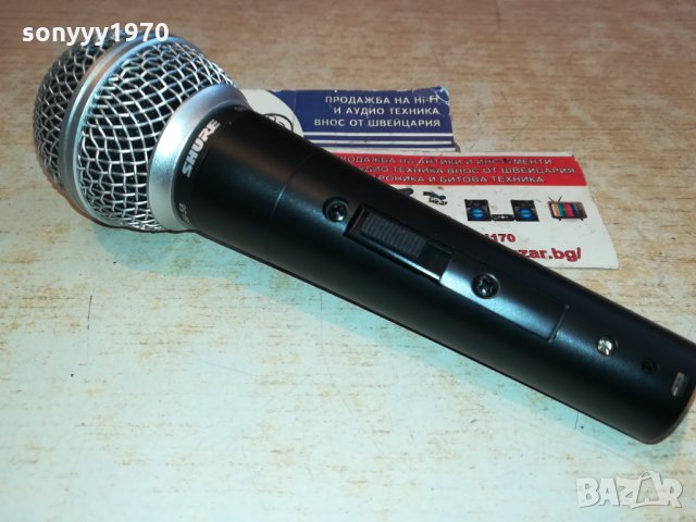 SHURE SM-58 PROFI MIC ВНОС GERMANY 1301221229, снимка 8 - Микрофони - 35422555