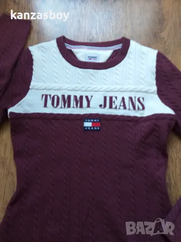 tommy jeans strickkleid archive - страхотна рокля Л, снимка 8 - Рокли - 48324551