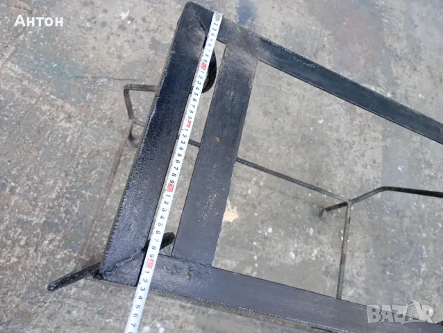 Мса от ковано желязо , 80 см  на 42  см, снимка 7 - Маси - 50397169