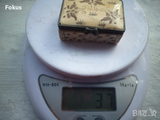 СТАРА КОЛЕКЦИОНЕРСКА КУТИЙКА ОТ СЛОНОВА КОСТ, снимка 6 - Антикварни и старинни предмети - 53499014