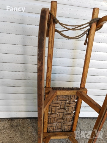 Стара дървена шейна , снимка 10 - Зимни спортове - 51764139