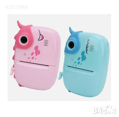  Мини принтер и фотоапарат за деца  Динозавър, Различни цветове 