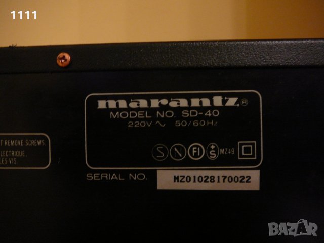 MARANTZ SD-40, снимка 6 - Ресийвъри, усилватели, смесителни пултове - 35313959