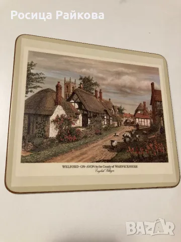 Подложки за горещи съдове “ English Villages , снимка 5 - Антикварни и старинни предмети - 48429536