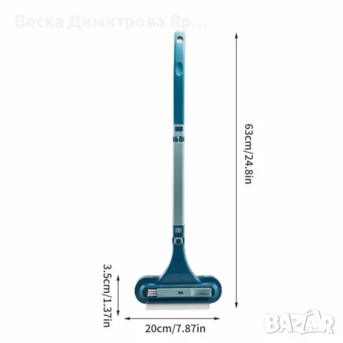 Четка за мокро и сухо почистване на прозорци,стъкла,автомобил,душ,огледало,врата, снимка 2 - Други стоки за дома - 48512102
