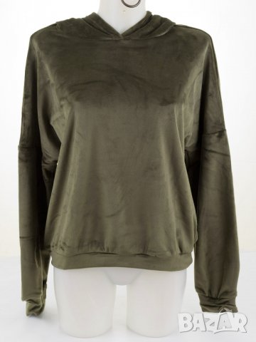 Дамски спортен кадифен комплект цвят каки марка Creens - M/L, снимка 2 - Комплекти - 37777638