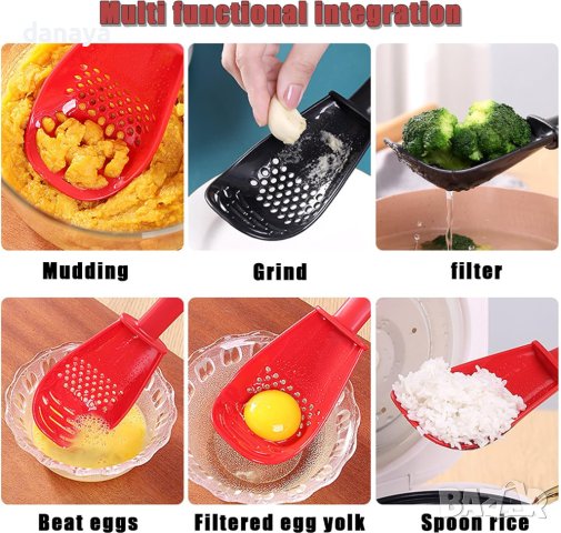 4411 Мултифункционална решетъчна лъжица черпак за отцеждане, снимка 6 - Аксесоари за кухня - 43950014