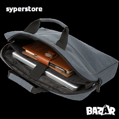 Чанта за Лаптоп 15.6" CANYON CNE-CB5G4 Сива Елегантна и стилна чанта Notebook Bag, снимка 2 - Лаптоп аксесоари - 36643847