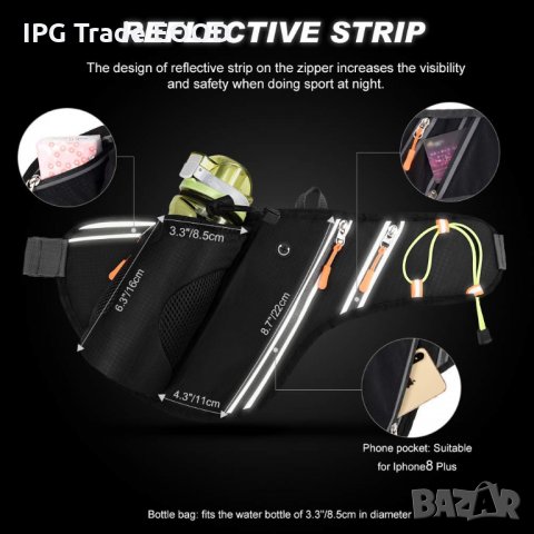  Спортен колан / чанта - съхранение по време на тичане , снимка 2 - Спортна екипировка - 28112558