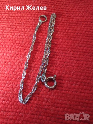 ТЪНКА БИЖУТЕРИЙНА ВЕРИЖКА ГРИВНА СРЕБРО 925   20554, снимка 9 - Гривни - 32984128