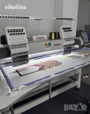 Бродировъчна машина Двуглава 800 Х 500 Нов модел + застъпване, снимка 2 - Други машини и части - 52940163