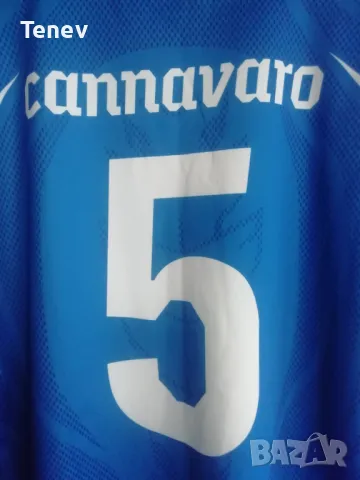 Italy #5 Cannavaro футболна тениска фланелка Италия Канаваро размер S, снимка 3 - Тениски - 48081436