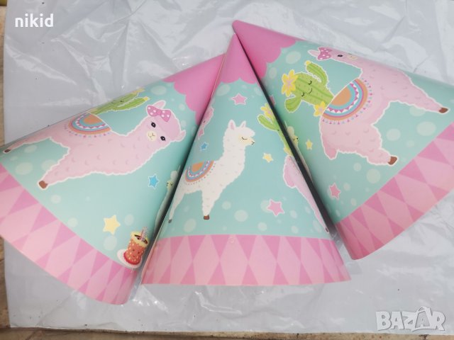 LLama Лама картонена Голяма парти шапки шапка рожден ден