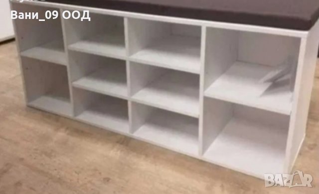 Немски шкаф за обувки с възглавница за сядане, снимка 6 - Шкафове - 34593044