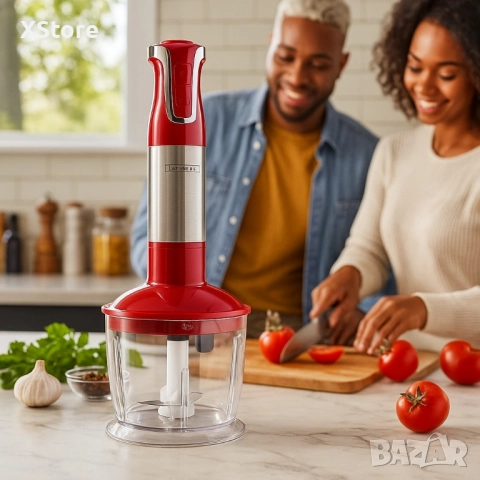 Пасатор 3 в 1 с чопър и бъркалка Royalty Line RL-ESMS800, снимка 4 - Чопъри и пасатори - 51915226