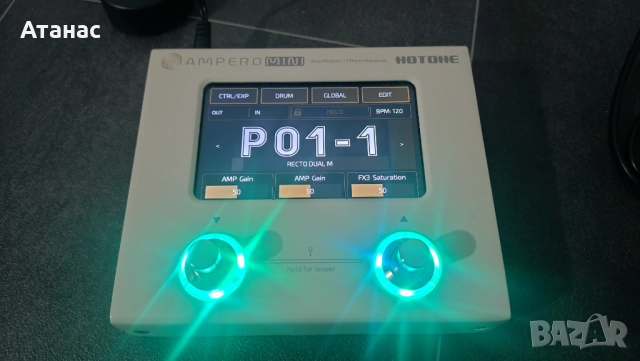 Процесор за китара - Hotone Ampero Mini -, снимка 2 - Китари - 52589695