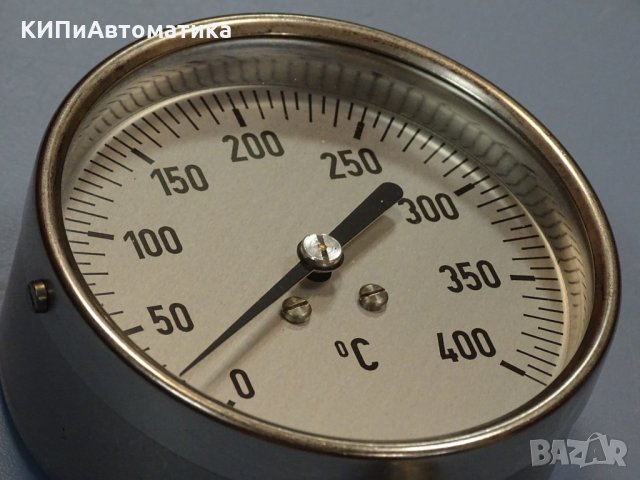 биметален термометър Wika thermometer ф100mm, 0/+400°C, L-80mm, снимка 7 - Резервни части за машини - 35228796