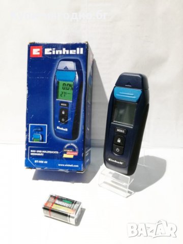 EINHELL BT-HM 44 СТРОИТЕЛЕН ДЪРВЕСЕН ВЛАГОМЕР ТОЧЕН МЕТЪР LCD ТЕРМОМЕТЪР, снимка 2 - Друга електроника - 33582794