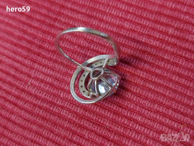 Дамски златен пръстен с аквамарин/злато златни златно/, снимка 4 - Пръстени - 37569242