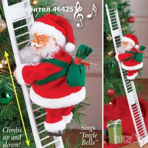 Електрическа играчка – катерещ се по стълба Дядо Коледа SD25