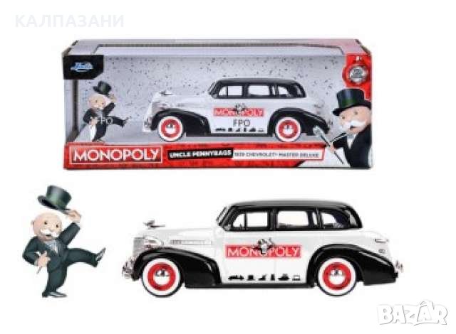 Метална кола Mr. Monopoly 1939 Chevy Master 1:24 Jada 253255048 