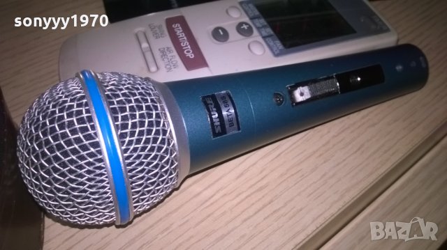 SHURE BETA SM58S-PROFI MIC-ВНОС ШВЕИЦАРИЯ, снимка 2 - Микрофони - 27120539