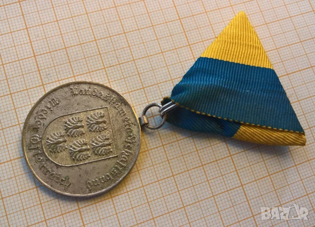 Австрия - медал за 40 години служба в пожарната, снимка 2 - Антикварни и старинни предмети - 51159537