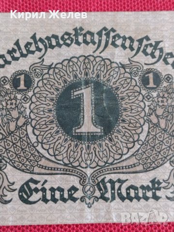 Райх банкнота 1 марка 1920г. Германия перфектна за колекционери 28270, снимка 7 - Нумизматика и бонистика - 37153164