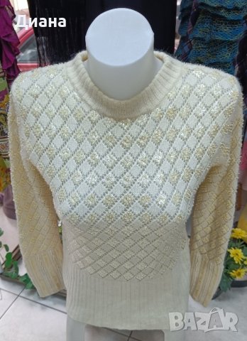 Дамски пуловер с кашмир-ръчно плетиво, снимка 2 - Блузи с дълъг ръкав и пуловери - 43819572