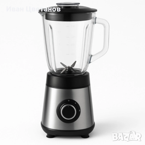 Блендер Muhler, 500W, 1.5 л, стъклена кана