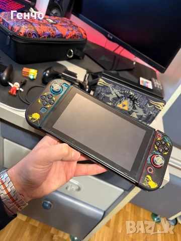 Nintendo Switch V2+ много аксесоари., снимка 3 - Nintendo конзоли - 53103925