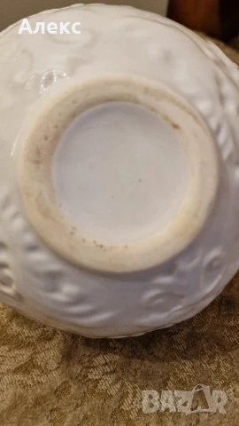 Винтидж керамична изящна ваза, топка., снимка 5 - Вази - 50691364