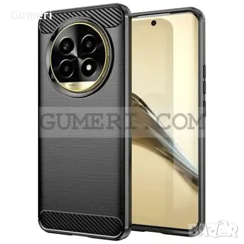 Realme 13 Pro  Противоударен Силиконов Гръб - Карбон ''Шарк'